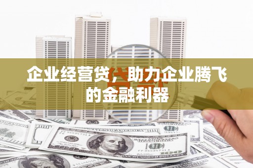 安国企业经营贷，助力企业腾飞的金融利器