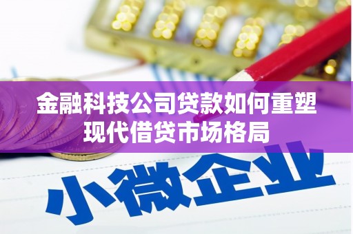 安国金融科技公司贷款如何重塑现代借贷市场格局