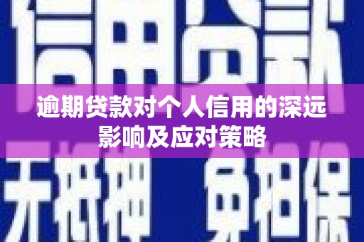 安国逾期贷款对个人信用的深远影响及应对策略