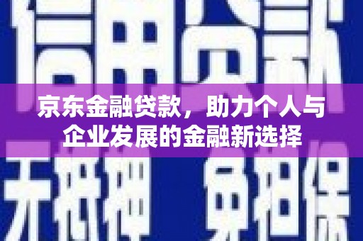 安国京东金融贷款，助力个人与企业发展的金融新选择