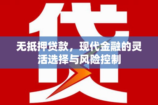 安国无抵押贷款，现代金融的灵活选择与风险控制
