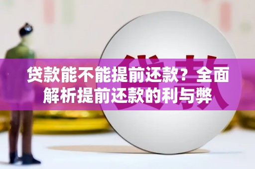 安国贷款能不能提前还款？全面解析提前还款的利与弊