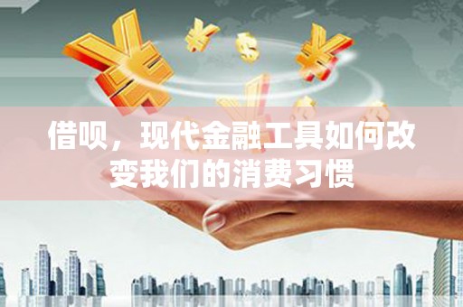 安国借呗，现代金融工具如何改变我们的消费习惯