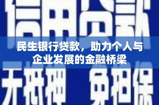 安国民生银行贷款，助力个人与企业发展的金融桥梁
