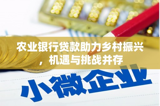 安国农业银行贷款助力乡村振兴，机遇与挑战并存
