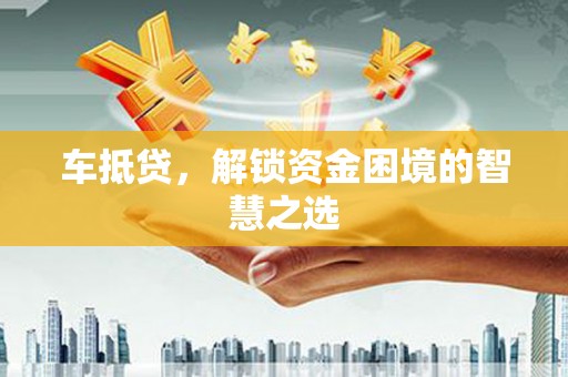 安国车抵贷，解锁资金困境的智慧之选