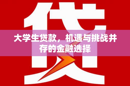 安国大学生贷款，机遇与挑战并存的金融选择