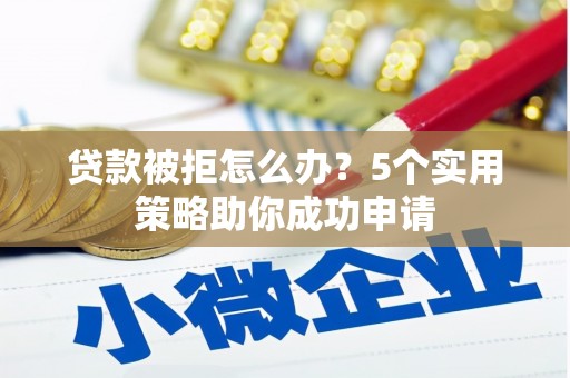 安国贷款被拒怎么办？5个实用策略助你成功申请
