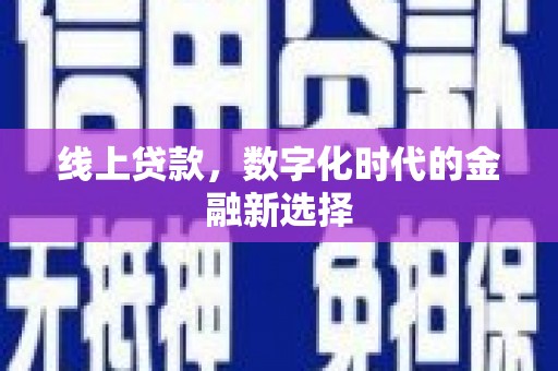 安国线上贷款，数字化时代的金融新选择